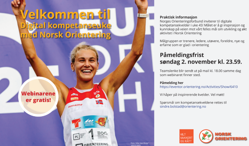 Digital kompetanseveke om o-idretten